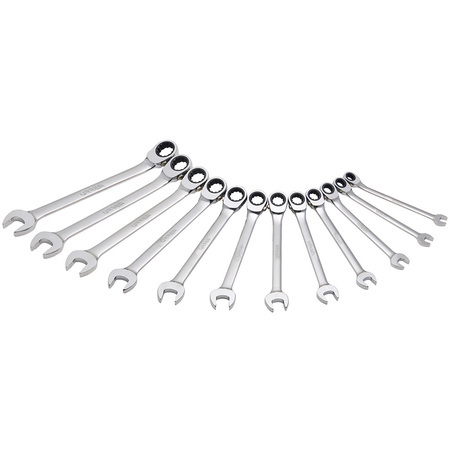 URREA Spline Ratcheting wrench set of 9 pieces (metric). JLMC12M